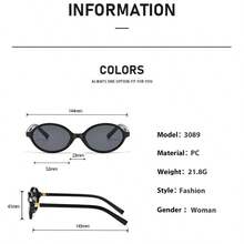 1/2/3 piezas Gafas ovaladas de moda con montura pequeña, estilo retro y versátil para uso diario, vacaciones, viajes y playa. Accesorios básicos de mujer para primavera y verano, ropa casual de negocios. Regalo con estampado de leopardo en forma ovalada.