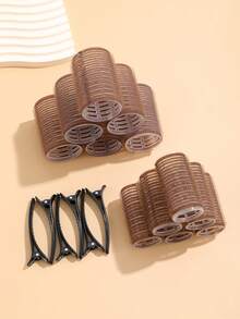 18pcs/Set Large Size Hair Rollers With Clips, Self-Gripping Curler Suitable For Long/Medium/Short Hair And Bangs, DIY Hair Curling Tool (Includes 12pcs Large Roller Tubes + 6pcs Clips),Back To School,Travel Holiday Essentials,Hair Accessories For Women,Hair Curlers,Curly Hair Brush,Rollers,Curly Hair Products,Curler,Rollers For Hair,Hair Curl,Curly Hair Tools,Hair Roller,Curly Hair,Heatless Curl,Heatless Curls,Hair Curler,Barber,Hair Tools,Hair Products,Hair Curlers,Barber Accessories,Travel,Rollers,Hair Stuff,Hair Accessories,Curly Hair Products,Curler,Rollers For Hair,Hairdressing Equipment,Hair Curl,Curly Hair Tools,Hair Roller,Christmas,Barbershop,Hair Curling Iron, Barber Accessories, Hair Accessories, Curling Iron, Hairdressing,Heatless Waves,Travel Essentials,Hairstyle,Hairdressing