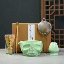 Ciotola da tè in ceramica giapponese con petali, set tradizionale retrò per matcha, utensili da ufficio, ristorante e per bere caffè