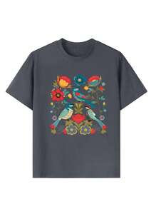 1 pieza Camiseta de manga corta y cuello redondo con estampado de letras informal para niñas, conjunto de verano estudiantil y juvenil - Camiseta gráfica en inglés que inspira creatividad y expresión propia