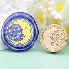 CYFUN DESIGN 1 PC Happy Birthday/With Love/Thank You Words Pattern Wax Seal Stamp Head NO Handle Detachable Sealing Stamp Stamp Head For Letter Invitation Card Wedding Gift Package Holidays,Back To School,School Supplies