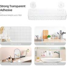 Tbestmax - Estante de ducha de acrílico para pared con autoadhesivo - 1 - Ver 5