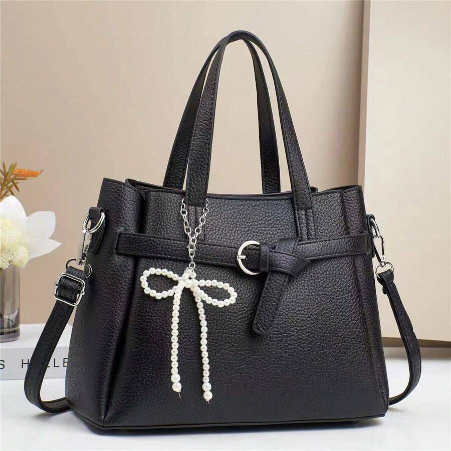 Women Top Handle Bags - 卡其色 - 查看 1