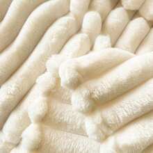 1pc Super Soft Striped Plush Blanket, Christmas Decor, Wide Stripe Faux Rabbit Fur Fleece Blanket, Pink Bedroom Decorative Throw, Milk Plush Flannel Cozy Blanket, Halloween, Casual Nap Blanket, Office Siesta Lap Blanket, Room Decor Throw