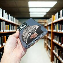 Funda de teléfono con silueta de hombre árabe religioso Kaffa, resistente a golpes de doble capa, pintada con IMD, cubierta de teléfono chapada compatible con iPhone 16 Pro Max, 15 Pro Max, 14 Plus, 11 Pro Max, 12 Pro, 13 Pro Max
