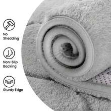 Treeboy Modern Fluffy Rugs Living Room 200x300, Grey Area Rugs For Bedroom, Modern Design Extra Large Rugs For Living Room, Machine Washable Anti Slip Fluffy Rug Shaggy Rug Cream Rug Carpets Mat For Kids Room Bedroom - Light Grey - View 3