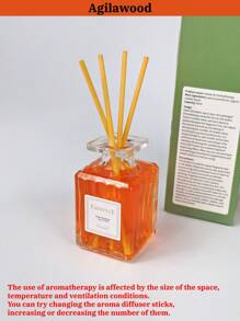 1pc Romantic Aromatherapy, 1.69oz Rattan Essential Oil, Lavender Fragrans Peach Ebonwood Agarwood Fragrance,Home Bedroom Fragrance Air Freshener, Reed Diffuser, Office Home, Deodorizing Fragrance Ornaments, Aromatherapy Gift For Your Girlfriend