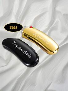 2PCS Personalized Name BIC Lighter Case Sheath Holder Custom Engraving Groomsman Father's Day Gift For Dad Men Boyfriend Cigar Smoker Birthday J5 - Black+Gold - View 18