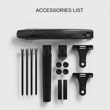 ENLEE Bicycle Fenders Gravel Flat Handle Road Cart, Front And Rear Universal Gear Water Plate With Rear Quick Disassembly. - Black - View 8