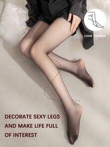 1 Parents Skin Breathable Black Stockings, Ladies Tights, Thin Pantyhose, Elastic Stockings - Black - View 3