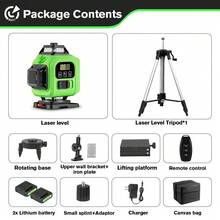 16 Lines 4D Laser Levels 360 Horizontal Vertical Green Line Laser Level Self-Leveling Measure Leveling Tool,Essential Tools - 英規插(220-240V) - 查看 11