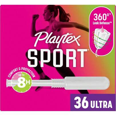 Sport Tampons Ultra Absorbency, Fragrance-- 36ct| Ultra Tampons Women, Feminine Care, Tampon With 360 Leak Defense