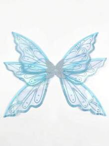 1 件热箔蝴蝶仙女翅膀适用于各种节日酒吧派对角色扮演道具音乐节万圣节