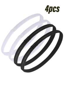 Multiple Use Thin Headbands For Women Men Elastic Stretchy Skinny Headbands Sports Hair Bands With Silicone For Woman Man Girls Boys Teen