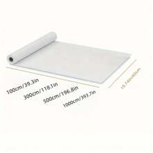 1 卷白色珍珠光泽壁纸，采用耐用耐磨乙烯基材料制成，适合 DIY 安装，具有自粘性和可剥离特性，适用于墙壁、台面、橱柜以及客厅、卧室、厨房和浴室的家居装饰，尺寸为 15.7 英寸 x 196.8/118.1/39.3/393.7 英寸