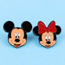 Disney 30pcs/Set Mixed Cute & Elegant Zinc Alloy Brooch Pins, Casual Clothing & Bag Decorative Enamel Lapel Pins, Versatile Accessory For All Seasons Office Accessories Shirts Jacket Jewelry Christmas Halloween