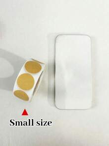 500张/1卷天然牛皮纸圆形不干胶标签分项牛皮纸圆形不干胶标签圆点贴纸1英寸圆形空白车库价格贴纸牛皮纸编码标签标签棕色天然信封封条分项名称贴纸（多种款式可供选择）旅行户外贴纸配件旅行用品一次性用品 - 白色 - 查看 8