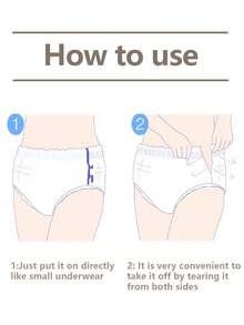 2/12/30月经裤 一次性裤 方便快捷 面料柔软舒适 透气舒适 吸收能力强 360°弹力腰围 不勒腰 吸力强 防侧漏 适合所有体型 - 白色安睡褲2 - 查看 8