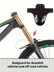 1 Protetor de Lama de Bicicleta de Fibra de Carbono Ultraleve - Protetor de Roda Dianteira/Traseira de Bicicleta de Montanha Durável, com Cinta de Instalação, Disponível nas Cores Preto, Branco, Laranja e Azul, Adequado para Acessórios de Bicicleta de Estrada e de Montanha, Fácil de Instalar, Decoração de Bicicleta na Moda | Protetor de Lama Leve, Acessórios de Bicicleta de Montanha