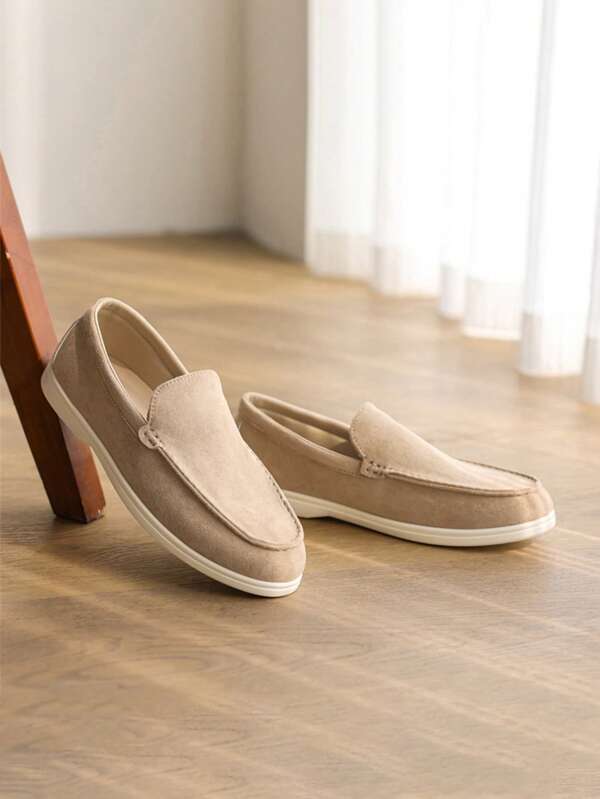 Zomermode Niche Casual Ademende Outdoor Antislip Loafers, Zachte Zool Slip-On Rijschoenen