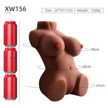 Poupée sexuelle réaliste, taille réelle, imperméable, en TPE, avec de gros seins et un vagin réalistes, idéale pour les poupées sexuelles adultes, poupée sexuelle masculine complète, cadeau pour homme otaku (hors vêtements).