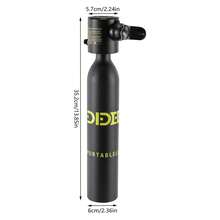Mini Scuba Tank - Lightweight Aluminum Dive Cylinder For Underwater Breathing, 0.5L Capacity, Ideal For Recreational Diving And Backup Air Source - Black - View 1