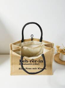 优雅的西班牙风格手提包 - 容量大、可折叠、轻便、适合日常使用，是送给朋友、老师和姐妹的完美礼物 - 非常适合购物和海滩旅行