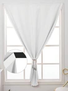 1pc Self-Adhesive Portable 100% Blackout Window Curtain, Drill-Free Blackout Cloth Suitable For Windows, Doors, Bedrooms, Basements - Heat Insulation, Dark Small Room Curtain, Can Be Used Year-Round