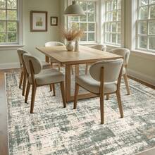 Sour Lemon Living Room Carpet 200x300, Washable Bedroom Carpet, Short Pile Abstract Carpet, Very Soft And Thin Summer Living Room Carpet, Non-Slip Carpets For Living Room Bedroom Home Decoration - 灰綠色 - 查看 7