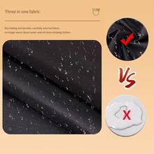 1 件套家用厨房围裙 - 可调节肩带设计，大前口袋成人男女烹饪耐用围裙，四季创意字母 A-Z 印花围裙轻薄围裙餐厅店服务员工作制服 - 黑色 - 查看 4