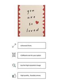 One "You Are Deeply Loved" Baby Room Wall Decoration, A Frameless Print Of Gentle Parenting Affirmations, Suitable For Family Room Decoration, Newborn Gift, And Cozy Home Decor (Positive Parenting Wall Art). - Multicolor - View 5