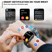 W&O Crisp HD (320x385) Sport Smartwatch With Vibrant Fruit Accents, Built-In BT Calling, Heart Rate Tracking, Cord-Free Charging, 100+ Multi -Sport Mode,Information Reminder,SMS Reminder,Android/IOS Compatible, Premium Zinc Alloy & IML Build, Interchangeable Band,Ideal For Women In Skirts,Compatible With Iphone.Holiday Gifts, Birthday Gifts - 黑色 - 查看 2