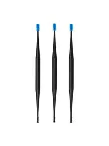 1/3 szt. spiralna, dwugłowa, silikonowa szczoteczka do czyszczenia uszu, przenośna szczoteczka do uszu, szkoła, powrót do szkoły, podróże, niezbędne artykuły podróżne, niezbędne artykuły domowe, szczoteczka do uszu