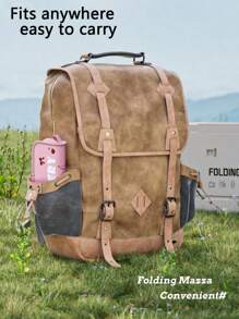 1 Piece Handbag-Style Portable Folding Chair, Multifunctional For Camping, Fishing, Picnic And Travel, Compact Stool That Transforms Into A Handbag When Folded