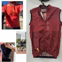 RAUDAX 1 pièce Gilet de cyclisme coupe-vent léger et portable, unisexe, sans manches, pour l'automne