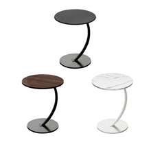 Living Room Round Anti-Collision Corner Coffee Table,Sturdy Metal Frame, Easy To Assemble,Suitable For Living Rooms, Dining Rooms, Bedrooms, And Courtyards