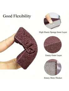 20pcs Magic Cleaning Sponges: Suitable For Cleaning Stove, Dishes, Mobile Life, Cars, With Synthetic Diamond And Silicon Carbide Brush Heads! - Dark Brown - View 5