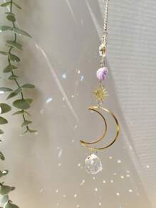 1pc AB Color Solar Catcher, Sun Catcher Crystal Ball Pendant, Window & Garden Decor Lighting Accessory