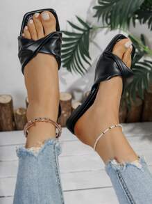 2025 Flat Sandals For Teens, Comfortable Versatile Slip-On Women Slippers