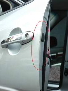 Car Door Protector - Auto Door Collision Protective Strip, Bumper Buffer Strip, Decorative Edge Guard, Car Accessories, Car Door Anti-Collision Strip, Automotive Supplies - Multicolor - View 3