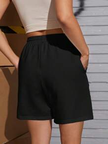 1 Stück Mädchen & Teenager Mädchen Mode einfarbige minimalistische Lässig Shorts