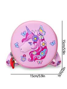 可爱零钱包，独角兽硬壳时尚简约公主斜挎包，百搭女孩单肩包