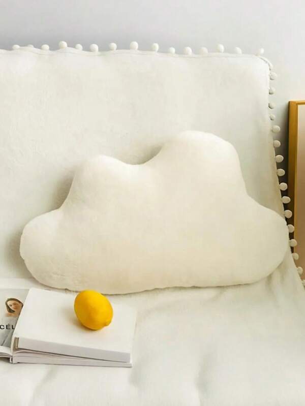 1PC The Cloud - Shaped Pillow Is Cute, Soft, And Can Be Used As A Lumbar Pillow Or Backrest Cushion. It Is A Home Decoration Pillow That Adds Comfort And Style To The Family Sofa And Bedroom.