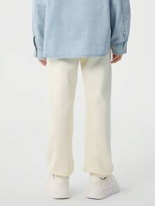 Balabala Girls Jogger Pants 2025 Miiiiichan IP Stylish Casual Sweatpants - Milky White - View 3