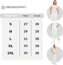 Sweatpants Women - Closed Cinch Bottom Fleece Lounge Womens Plus Size Joggers - White - View 6