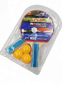 1 Stück Schläger + Multiball Set, bietet grundlegende Übungs- und Unterhaltungsbedürfnisse. All-in-One Tischtennis Sportausrüstung, die einen bequemen und gesunden Lebensstil bietet.
