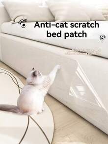 1 buc bandă adezivă transparentă pentru protecție a mobilierului, anti-zgârieturi pentru pisici, poate fi lipită pe canapea, ușă, pat, fereastră - clar - Vizualizare 9