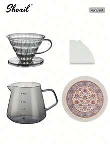 shoxil 9/12/14 件优质咖啡礼品套装 - 带储物袋的完整手冲咖啡套装，可容纳 2-4 杯 | 包含滴滤器、滤网和配件 | 斋月庆典、露营和居家的理想之选 - 咖啡套裝 - 查看 11