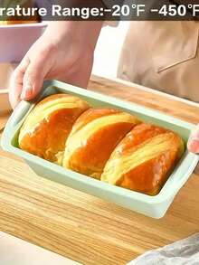 2pcs/1pc, Large Silicone Loaf Pan (7.7''x3.7'') - Non-Stick, Easy Release, Heat Resistant, Durable Bakeware For Perfectly Baked Breads And Toasts - Oven Friendly, Dishwasher Friendly, Kitchen Essential For Home Bakers - Multicolor - View 7