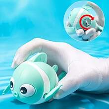 3pcsColorful Wind-Up Clownfish , Perfect For Bath Time & Outdoor Play, Available In Pink, Blue, Yellow - Ideal Halloween & Christmas Gift - Multicolor - View 4